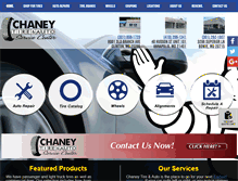 Tablet Screenshot of chaneytire.com
